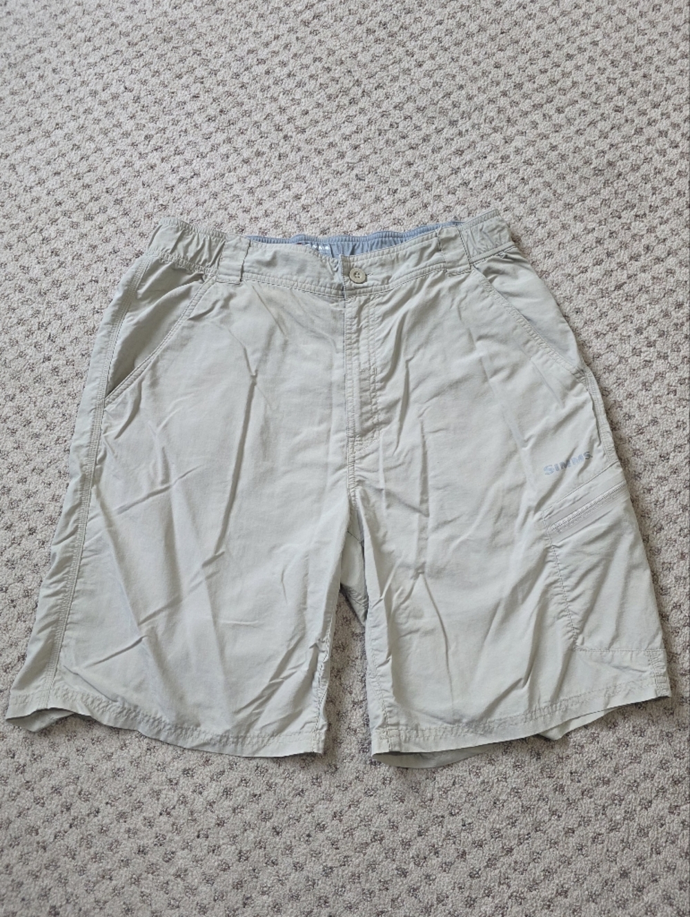 Simms Guide Series Lightweight Fishing Shorts - Gray/Tan